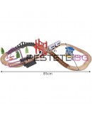 Дървено влакче железопътна линия с батерия 3.2м